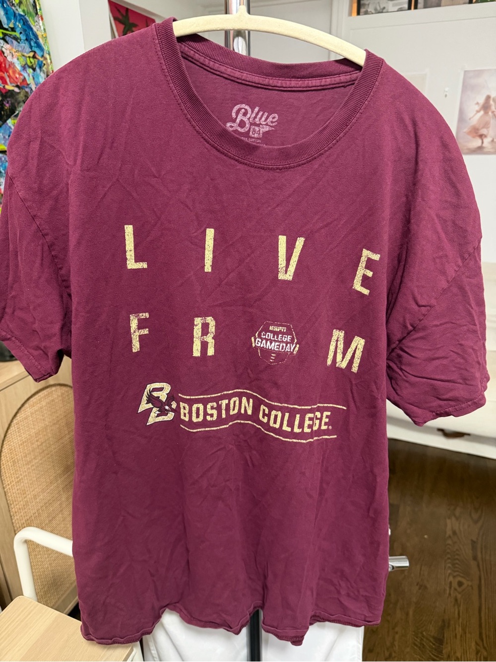 Boston College Maroon Crewneck Tee